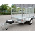 Aluninum 7 x 5 Trailer Box med bur 