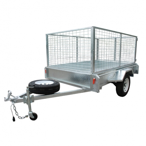 Galvaniserad 5 x 8 Skåptrailer